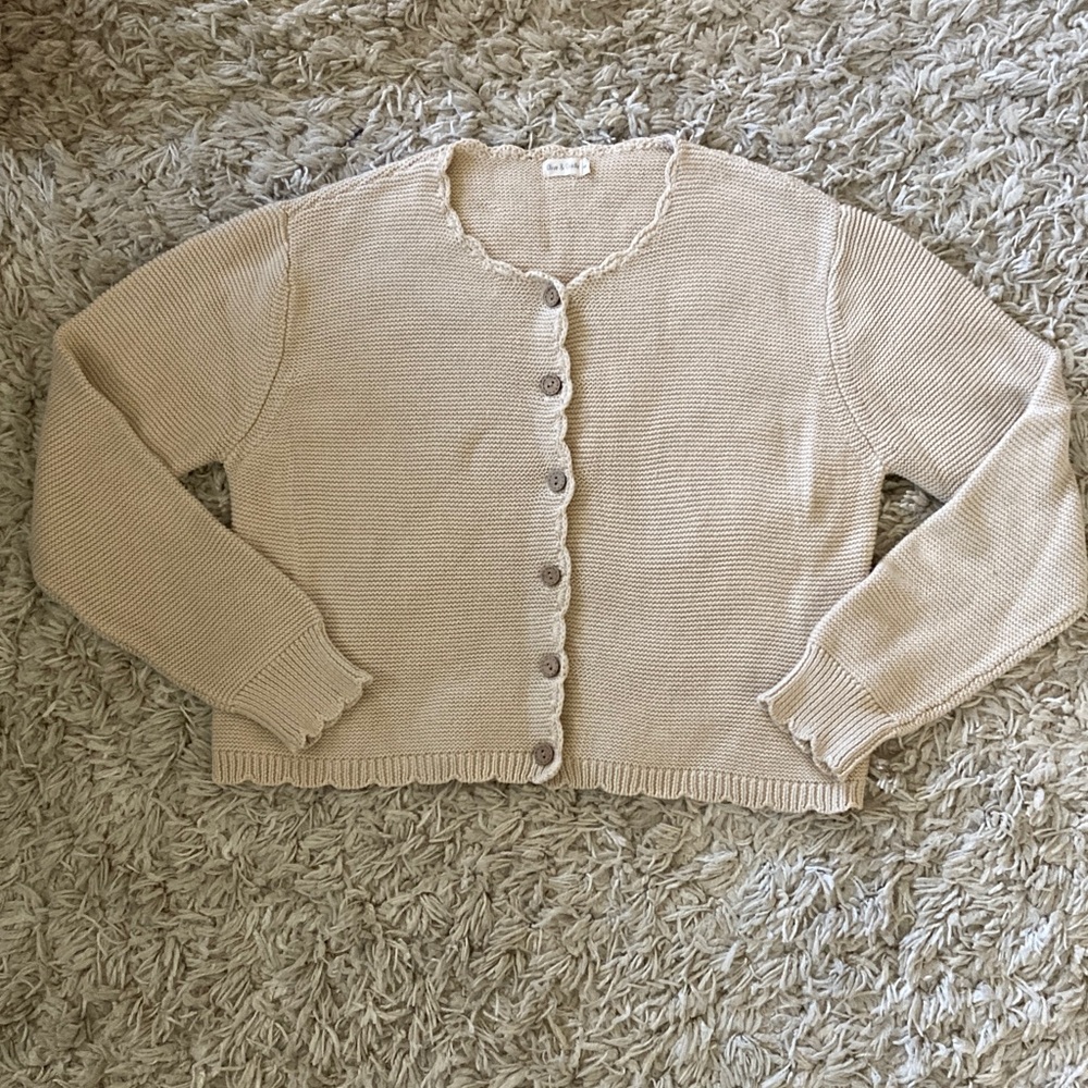 Arabella Cardigan by ShopDahl in Beige Size Small - Picture 5 of 11